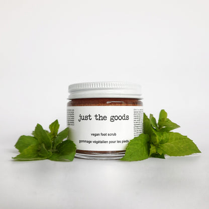Restocked! Just the Goods vegan deodorizing foot scrub