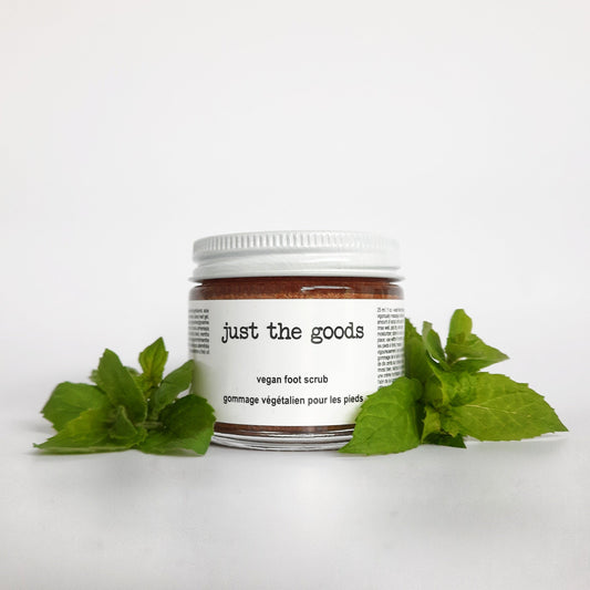 Restocked! Just the Goods vegan deodorizing foot scrub