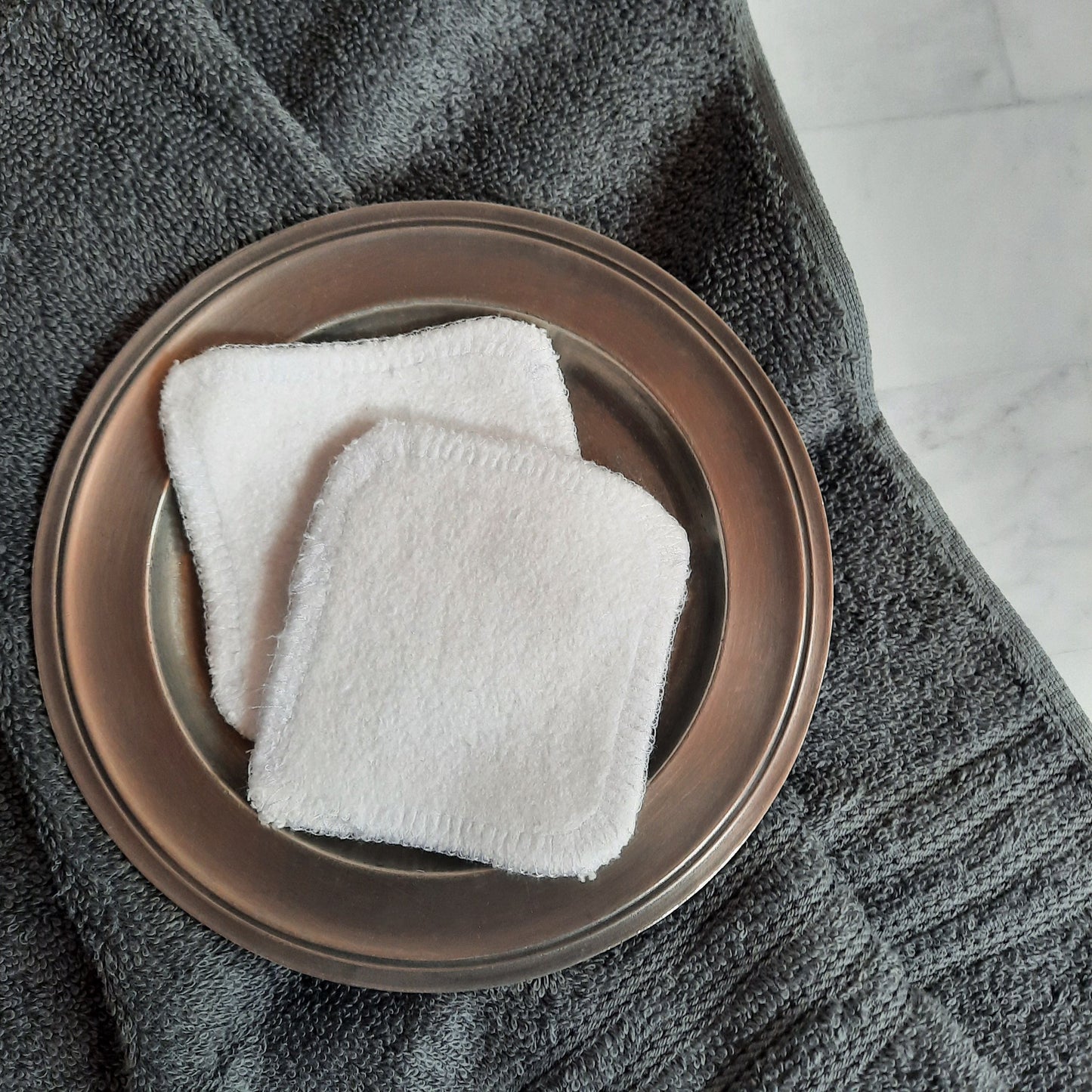 organic bamboo + cotton facial squares and/or cotton mesh laundry bags