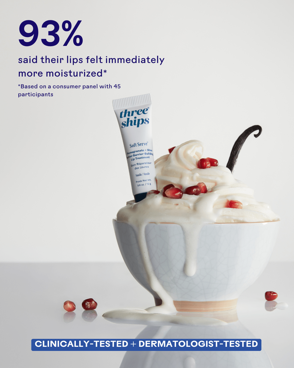 SoftServe Pomegranate + Shea Butter Barrier-Building Lip Treatment