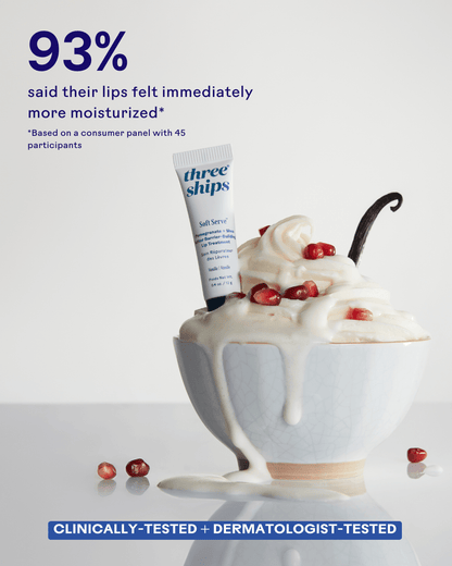 SoftServe Pomegranate + Shea Butter Barrier-Building Lip Treatment