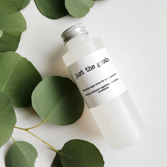 Just the Goods vegan facial toner for acne prone skin (alcohol-free)