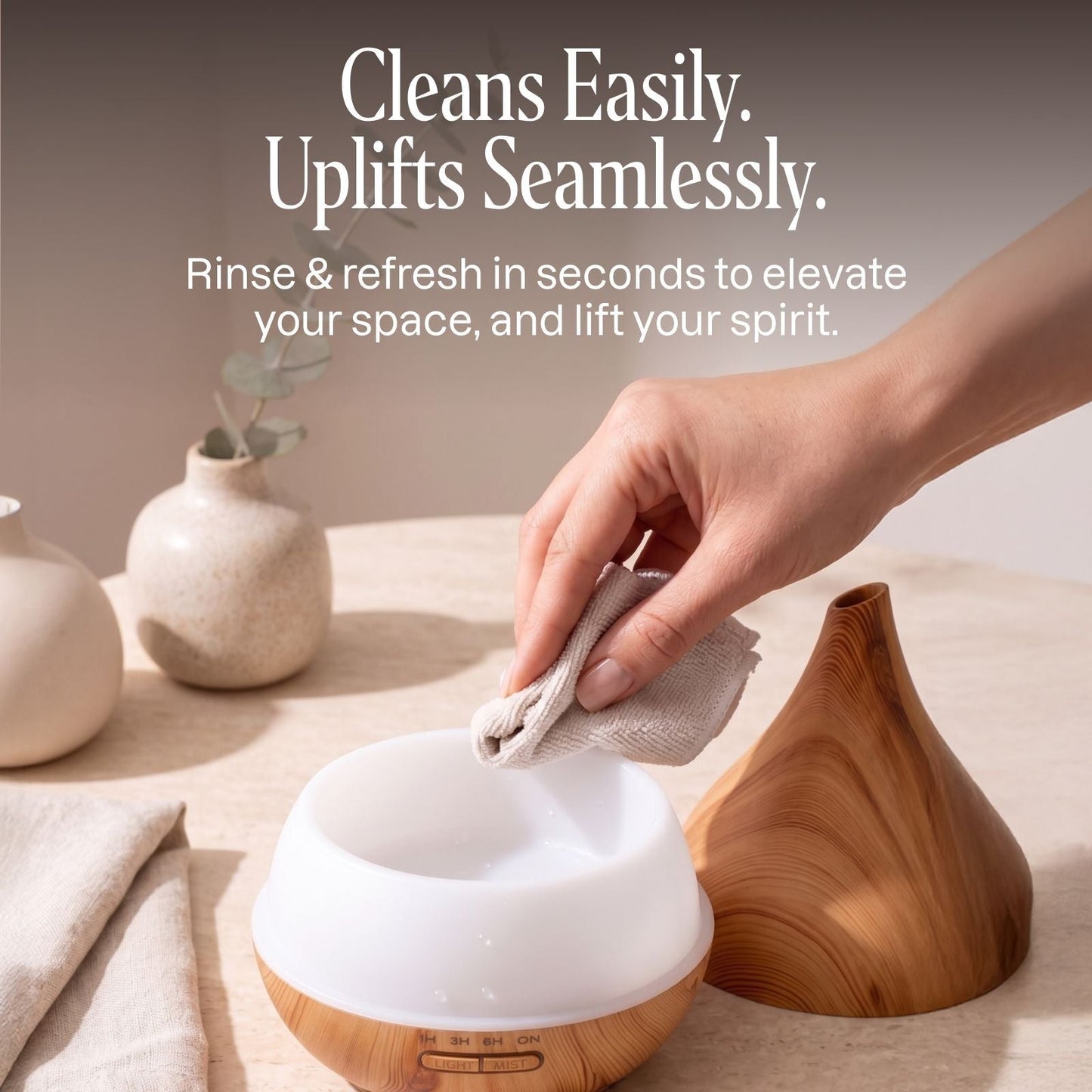 Wooden Ultrasonic Aromatherapy Diffuser